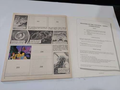 1983 MOTU PANINI STICKER ALBUM 68/216 STICKERS PRESENT He-man Masters of The Universe