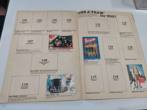 1983 A-TEAM DOSSIER 32/125 Stickers Present Vintage Figure