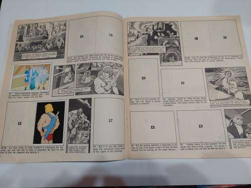 1983 MOTU PANINI STICKER ALBUM 30/216 Stickers Present He-Man Masters of The Universe