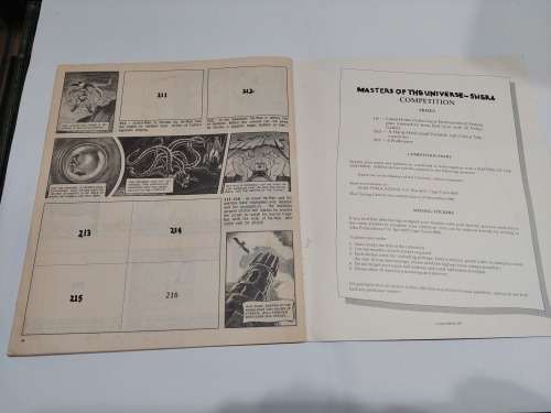 1983 MOTU PANINI STICKER ALBUM 30/216 Stickers Present He-Man Masters of The Universe