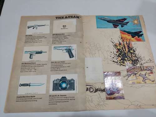 1983 The A-Team DOSSIER Album 91/125 Stickers Present (Missing Page)