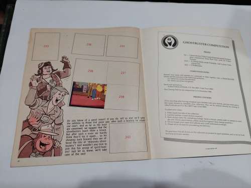 1987 FILMATION GHOSTBUSTERS PANINI STICKER ALBUM 5/240 Stickers Present Vintage Figure