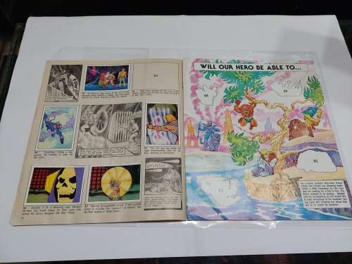 1983 MOTU PANINI STICKER ALBUM 164/216 STICKERS PRESENT He-Man Masters of The Universe