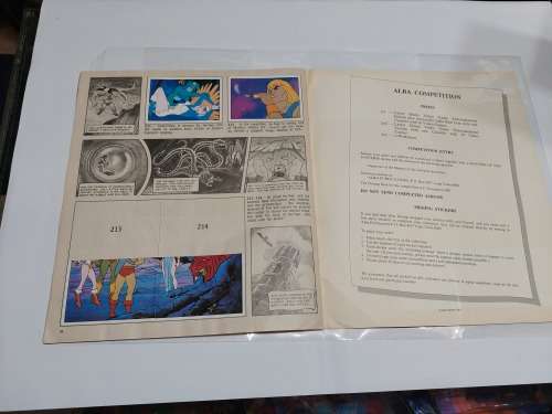 1983 MOTU PANINI STICKER ALBUM 164/216 STICKERS PRESENT He-Man Masters of The Universe