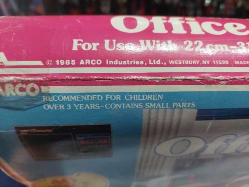 1983 BOXED ARCO FASHION DOLL OFFICE PLAY SET Vintage Figure