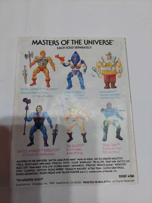 1983 Mini Comic Temple of Darkness of He-Man-Masters of the Universe (MOTU)