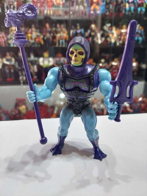 1984 Complete Battle Armor Skeletor of He-Man-Masters of the Universe 50 (MOTU) Vintage Figure