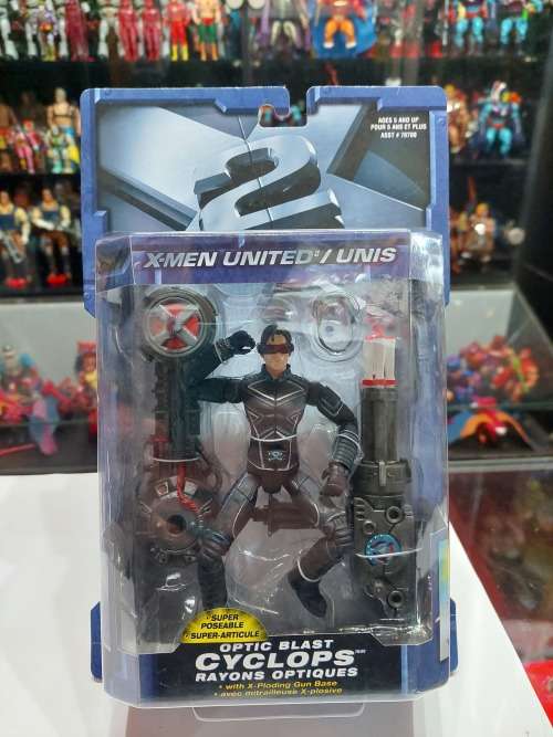 MOC 2003 X-MEN 2 OPTIC BLAST CYCLOPS Toy Biz Figure
