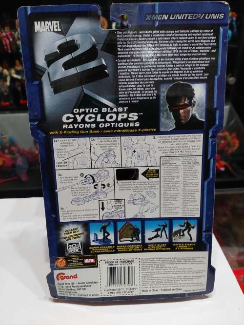 MOC 2003 X-MEN 2 OPTIC BLAST CYCLOPS Toy Biz Figure