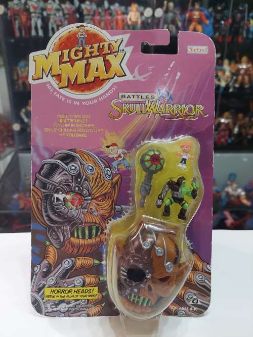 MOC 1992 MIGHTY MAX SKULL WARRIOR Vintage Figures