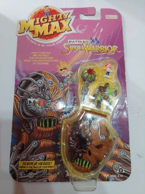 MOC 1992 MIGHTY MAX SKULL WARRIOR Vintage Figures