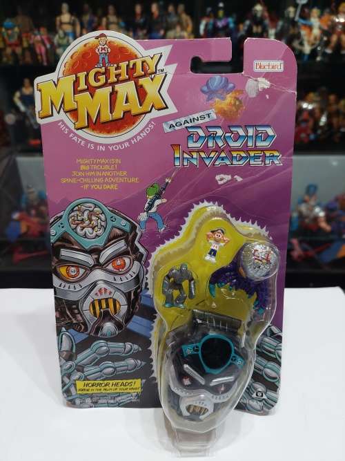 MOC 1992 MIGHTY MAX DROID INVADER Vintage Figures