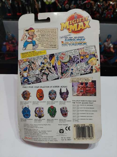 MOC 1992 MIGHTY MAX DROID INVADER Vintage Figures