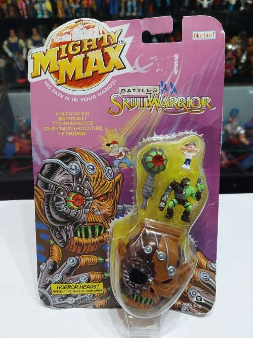 MOC 1992 MIGHTY MAX SKULL WARRIOR Vintage Figures