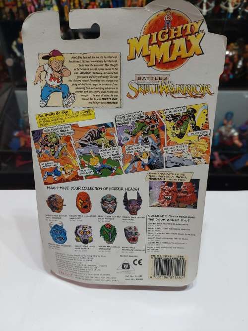 MOC 1992 MIGHTY MAX SKULL WARRIOR Vintage Figures