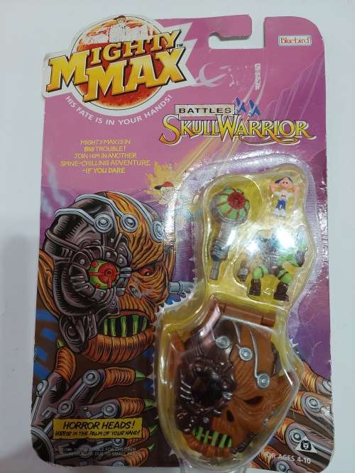 MOC 1992 MIGHTY MAX SKULL WARRIOR Vintage Figures