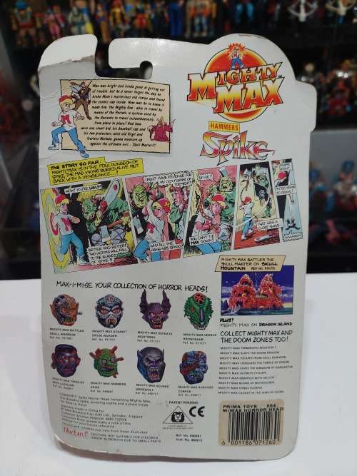 MOC 1993 MIGHTY MAX HAMMERS SPIKE Vintage Figures