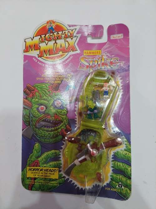 MOC 1993 MIGHTY MAX HAMMERS SPIKE Vintage Figures