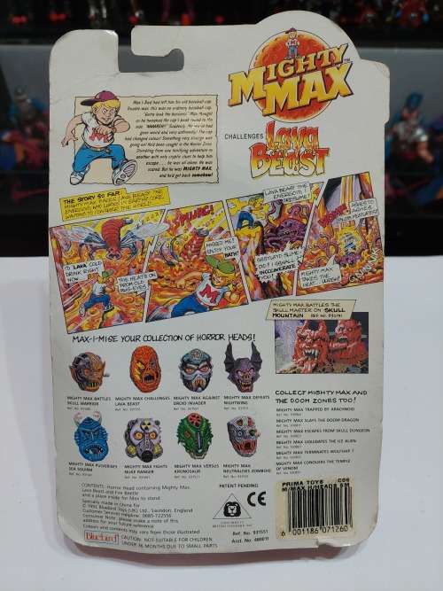 MOC 1992 MIGHTY MAX LAVA BEAST Vintage Figures