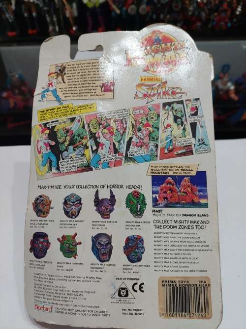 MOC 1993 MIGHTY MAX HAMMERS SPIKE Vintage Figures