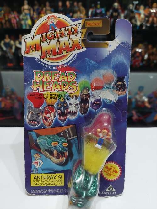 MOC 1993 MIGHTY MAX ANTHRAX Vintage Figures