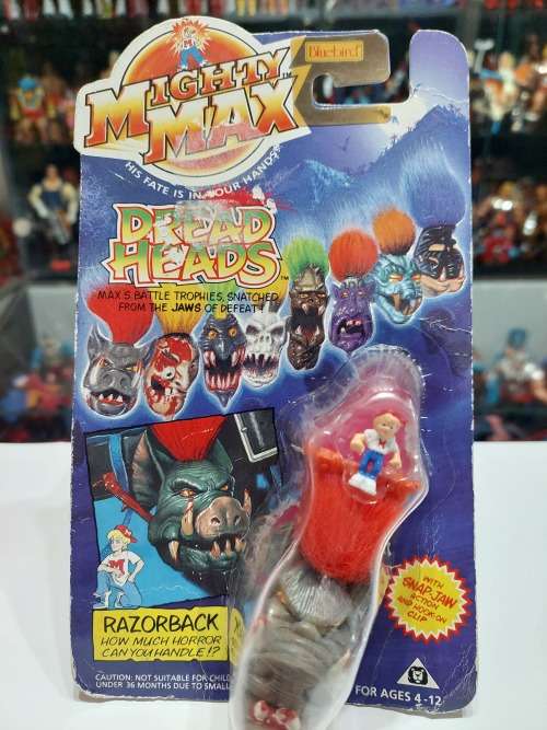 MOC 1993 MIGHTY MAX RAZORBACK Vintage Figures