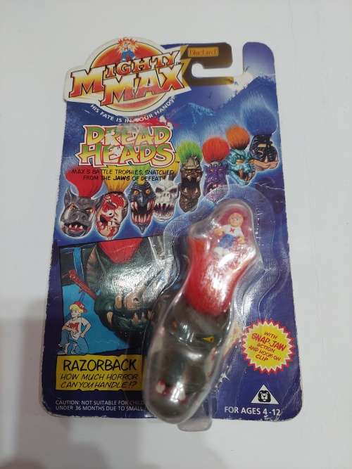 MOC 1993 MIGHTY MAX RAZORBACK Vintage Figures