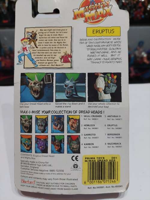 MOC 1993 MIGHTY MAX ERUPTUS Vintage Figures