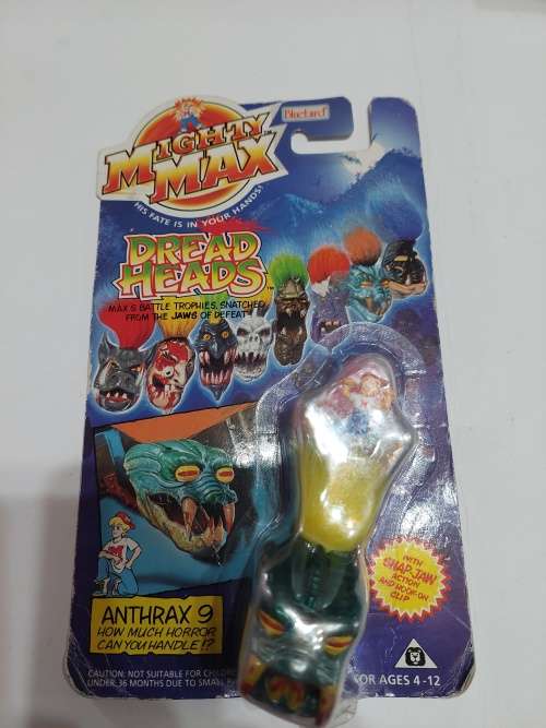 MOC 1993 MIGHTY MAX ANTHRAX Vintage Figures