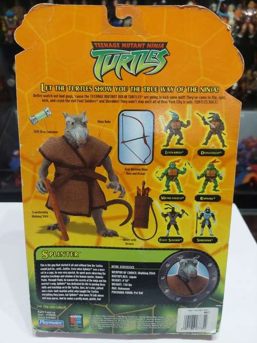 2002 MOC TMNT SPLINTER Teenage Mutant Ninja Turtles