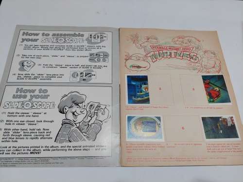 1989 TMNT STICKER ALBUM 61/180 Vintage Figure