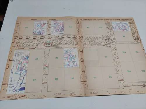 1989 TMNT STICKER ALBUM 61/180 Vintage Figure