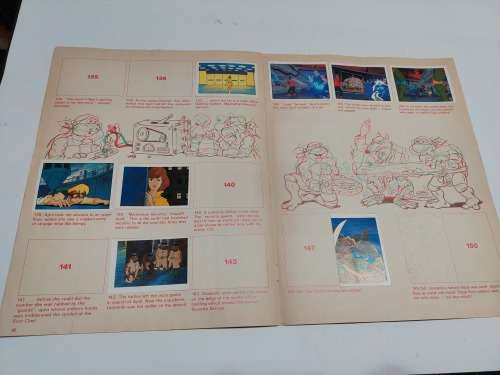 1989 TMNT STICKER ALBUM 61/180 Vintage Figure
