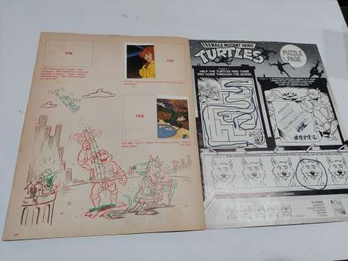 1989 TMNT STICKER ALBUM 61/180 Vintage Figure