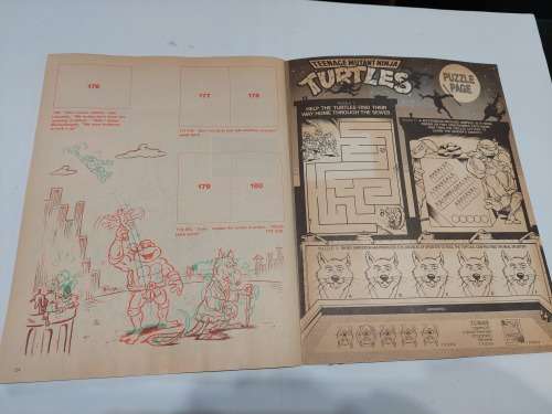 1989 TMNT STICKER ALBUM 31/180 Vintage Figure