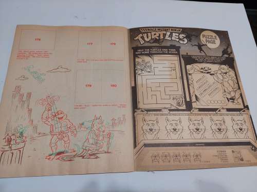 1989 TMNT STICKER ALBUM 31/180 Vintage Figure