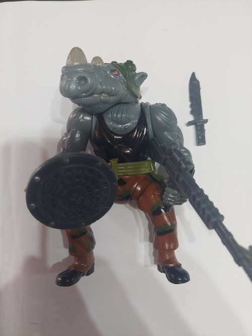 1988 Complete ROCKSTEADY Vintage Figure Teenage Mutant Ninja Turtles