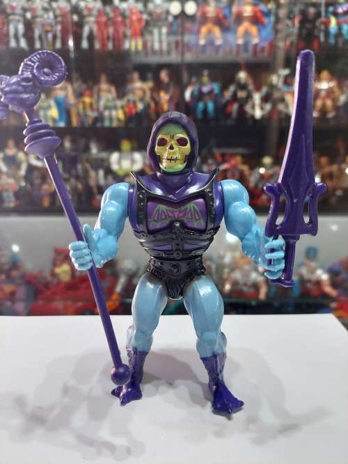 1984 Complete Battle Armor Skeletor of He-Man-Masters of the Universe 73 (MOTU) Vintage Figure