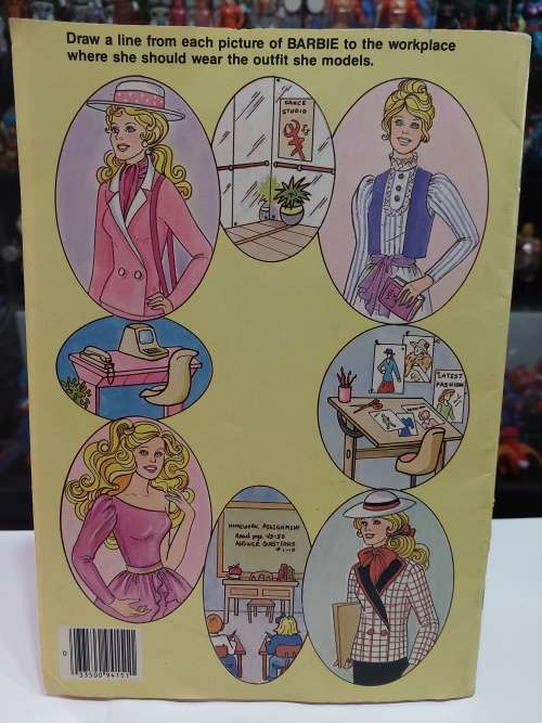 1985 BARBIE Sticker FUN BOOK Vintage Figure
