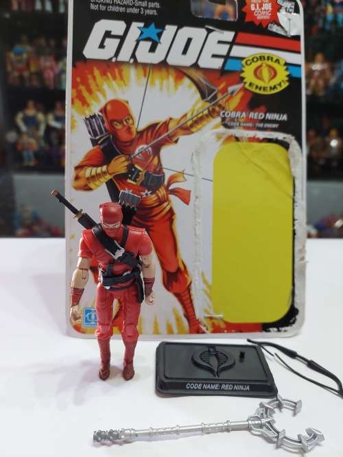 2008 GI Joe RED NINJA With Card Back