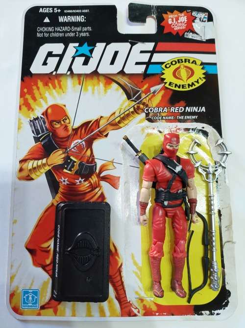 2008 GI Joe RED NINJA With Card Back