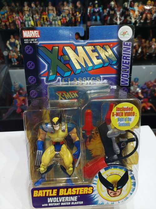 MOC 2000 X-MEN BATTLE BLASTERS WOLVERINE Toy Biz Figure