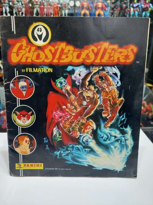 1987 FILMATION GHOSTBUSTERS PANINI STICKER ALBUM 64/240 Stickers Present Vintage Figure