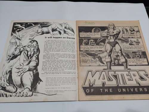1983 MOTU PANINI STICKER ALBUM 215/216 STICKERS PRESENT He-Man-Masters of the Universe