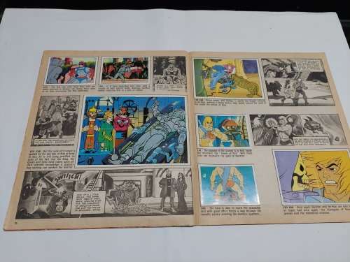 1983 MOTU PANINI STICKER ALBUM 215/216 STICKERS PRESENT He-Man-Masters of the Universe