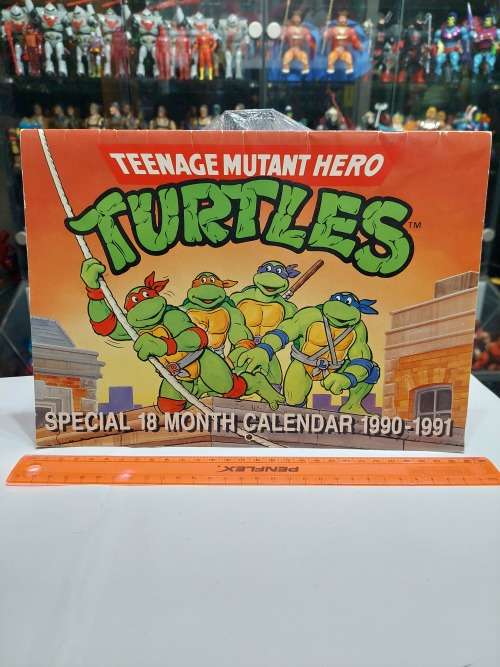 1990 TMNT HERO TURTLES CALENDAR Vintage Figure
