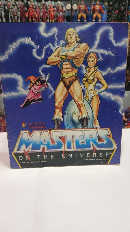 1983 MOTU PANINI STICKER ALBUM 98/216 STICKERS PRESENT He-Man Masters of The Universe