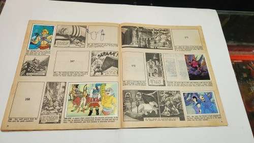 1983 MOTU PANINI STICKER ALBUM 98/216 STICKERS PRESENT He-Man Masters of The Universe