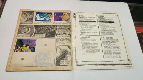 1983 MOTU PANINI STICKER ALBUM 98/216 STICKERS PRESENT He-Man Masters of The Universe