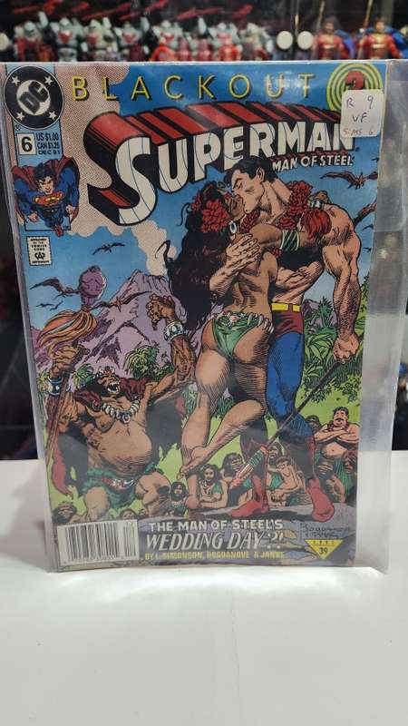 1991 Comic Blackout Superman Man Of Steel